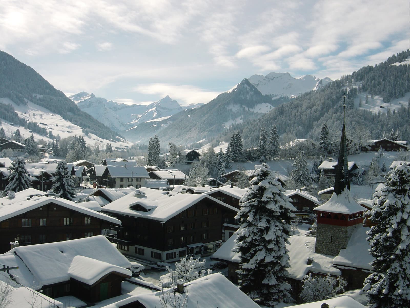 Gstaad village in the Saanenland