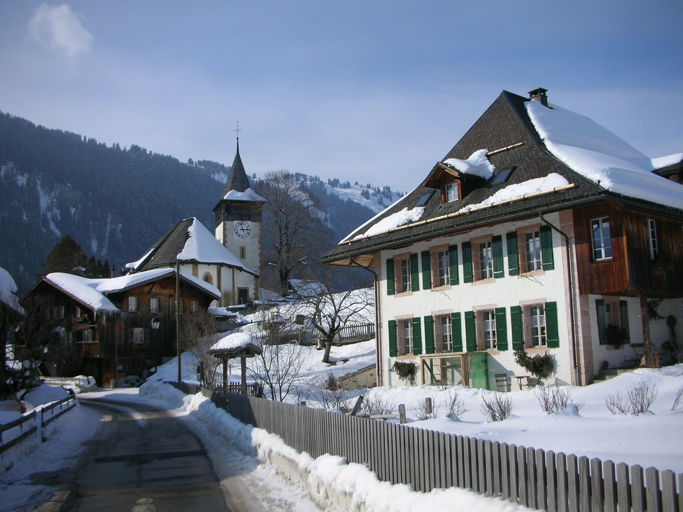 Lauenen valley — Saanenland Alpaufzug spring cattle ascent