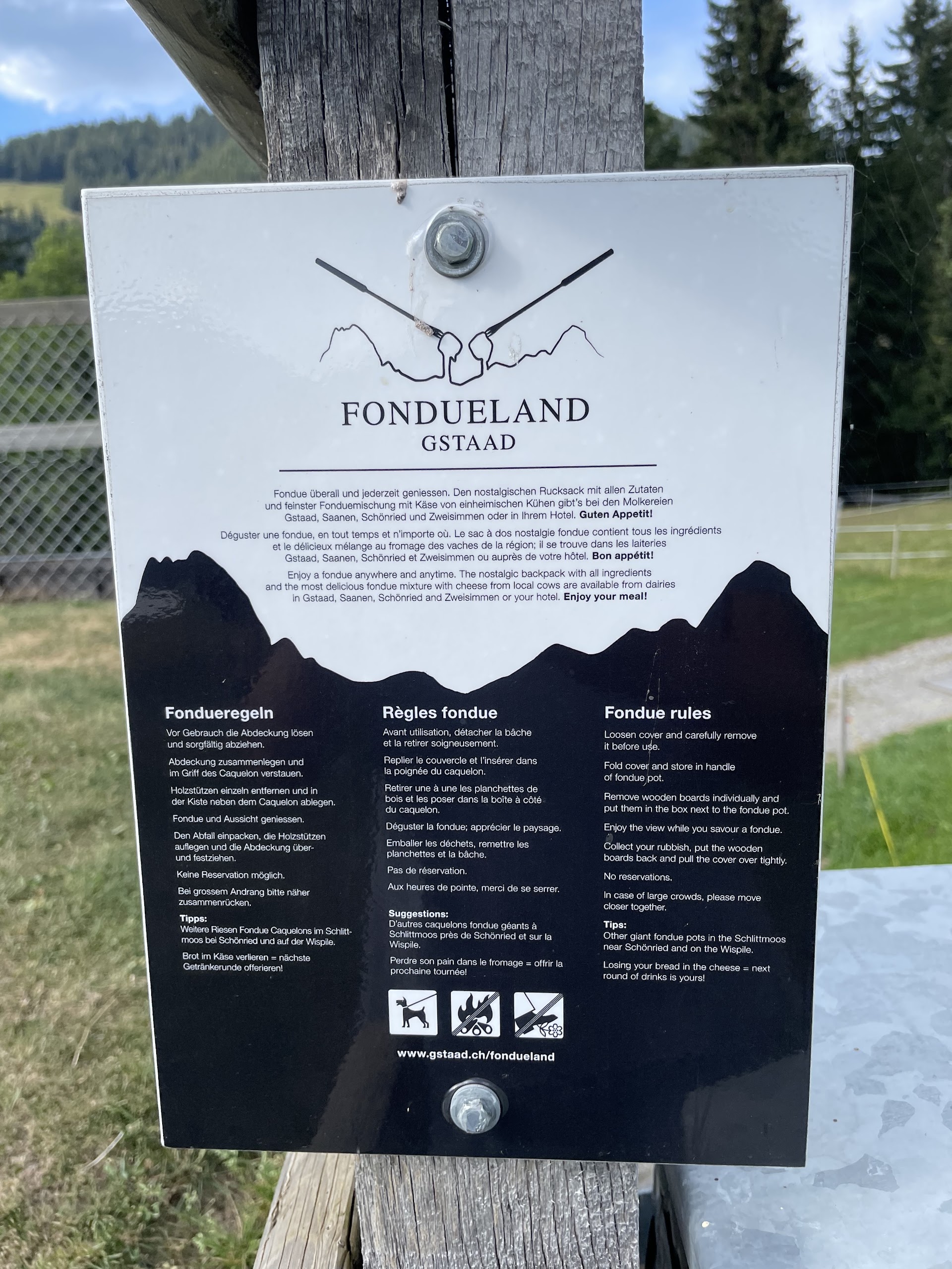 Fondue restaurants in Gstaad