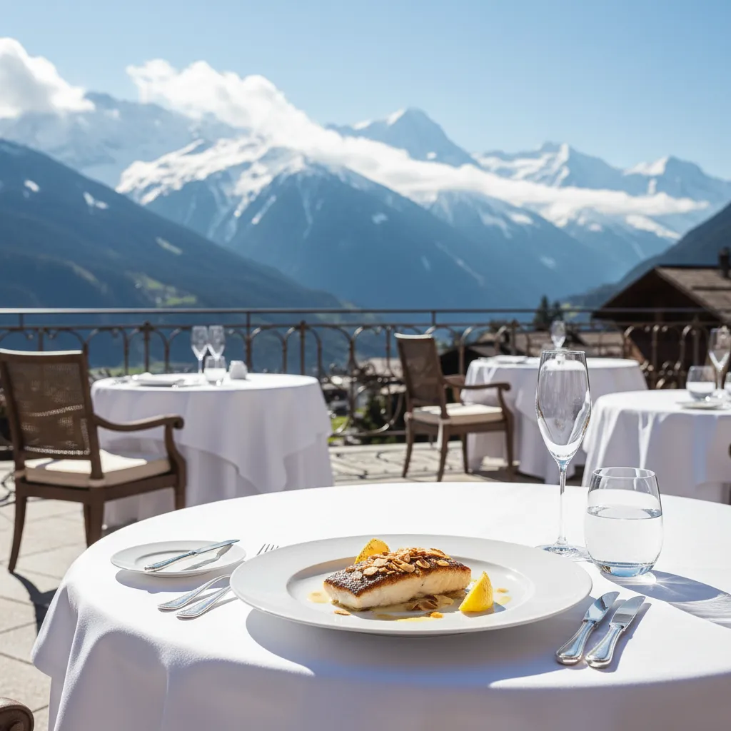 Le Grand & La Terrasse terrace — Easter Sunday brunch in Gstaad