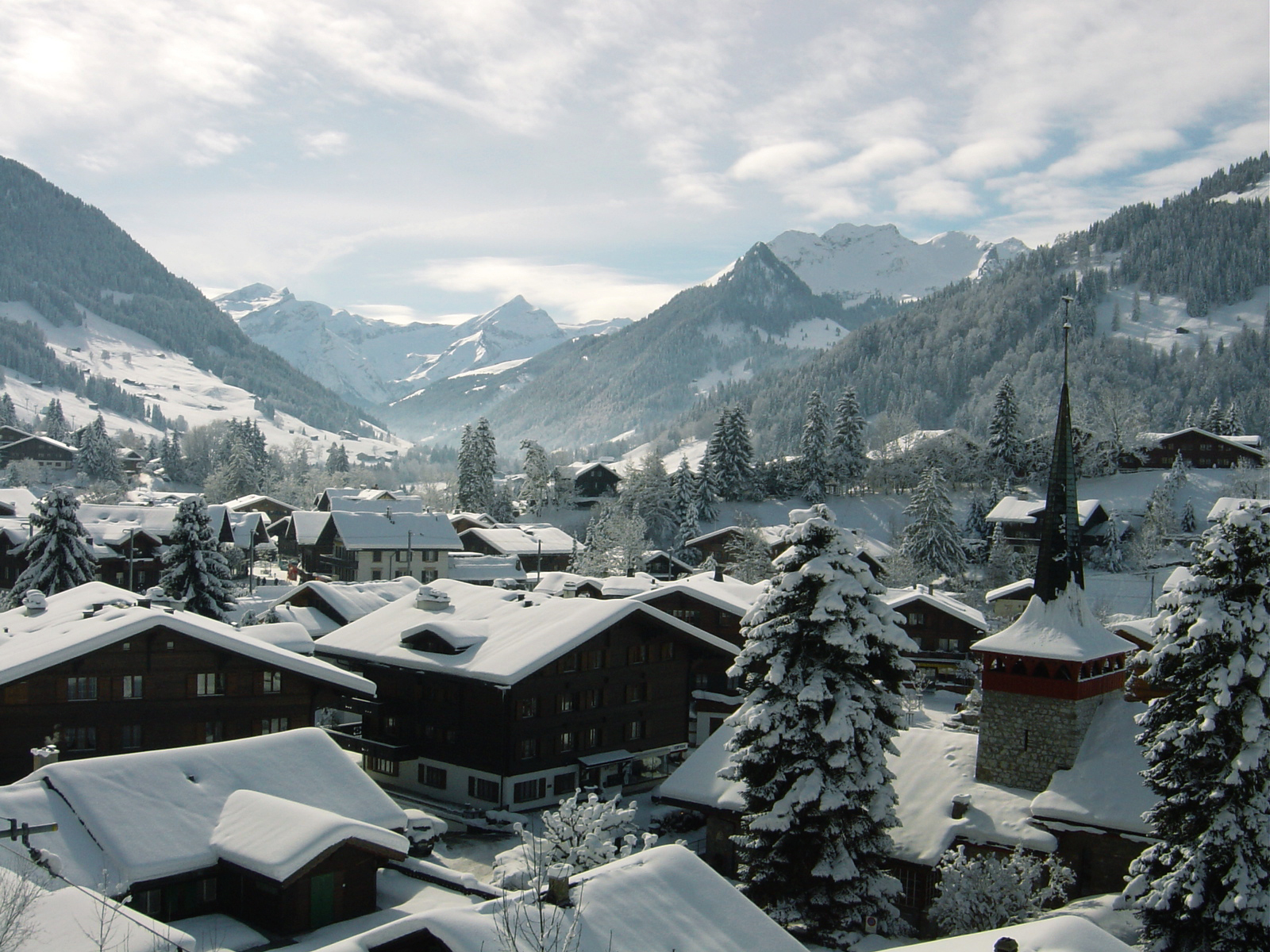 Gstaad village in the Saanenland